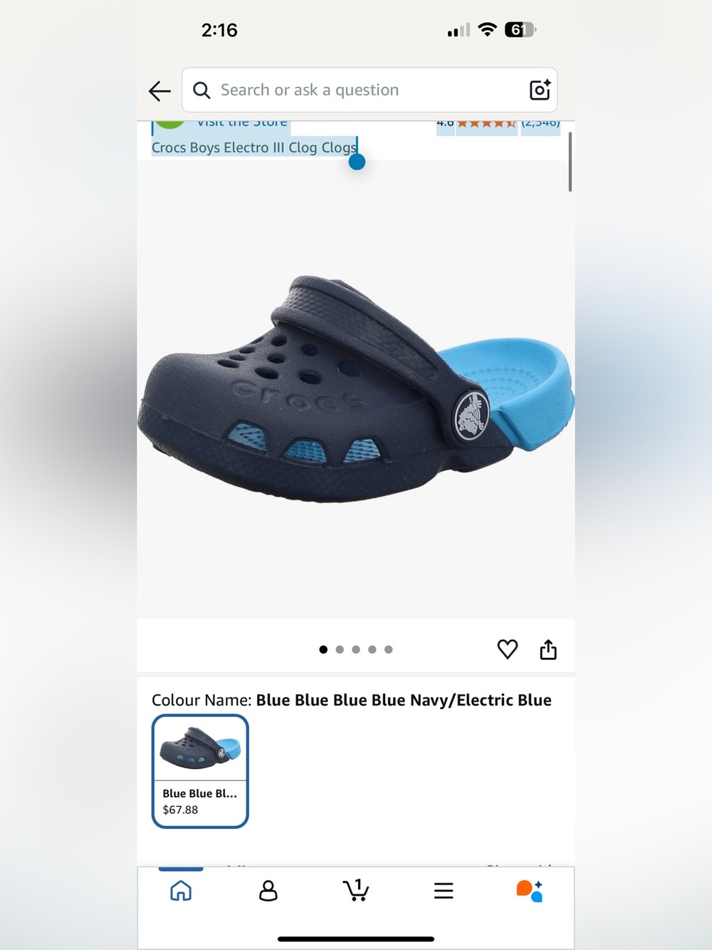 Crocs Boys Electro III Clog Clogs